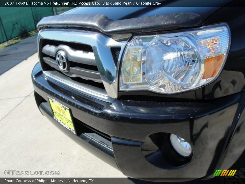 Black Sand Pearl / Graphite Gray 2007 Toyota Tacoma V6 PreRunner TRD Access Cab