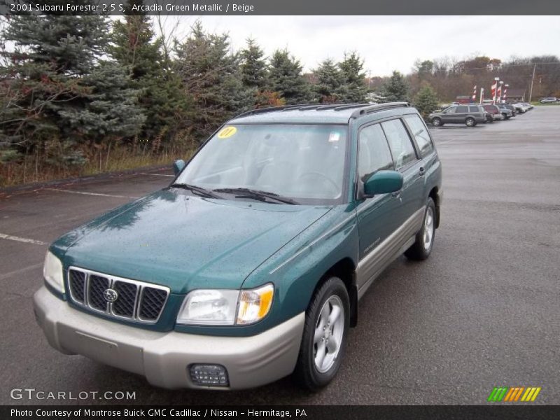 Arcadia Green Metallic / Beige 2001 Subaru Forester 2.5 S