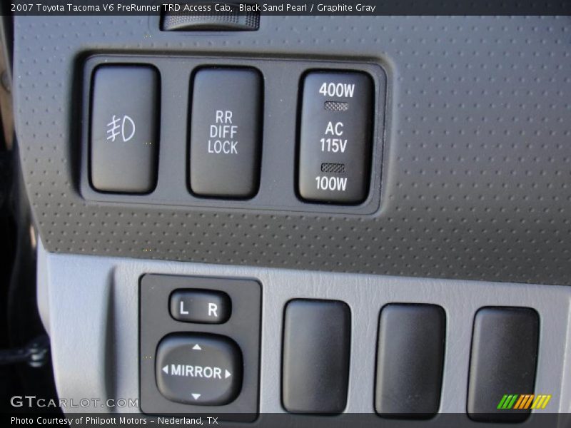 Controls of 2007 Tacoma V6 PreRunner TRD Access Cab