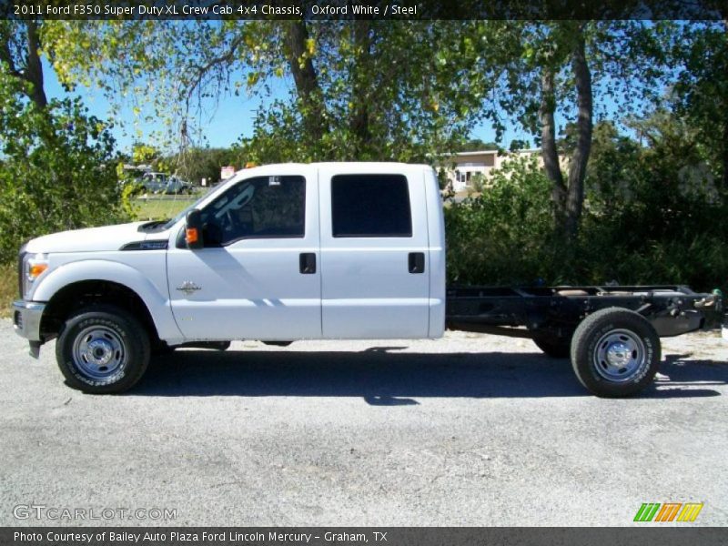  2011 F350 Super Duty XL Crew Cab 4x4 Chassis Oxford White