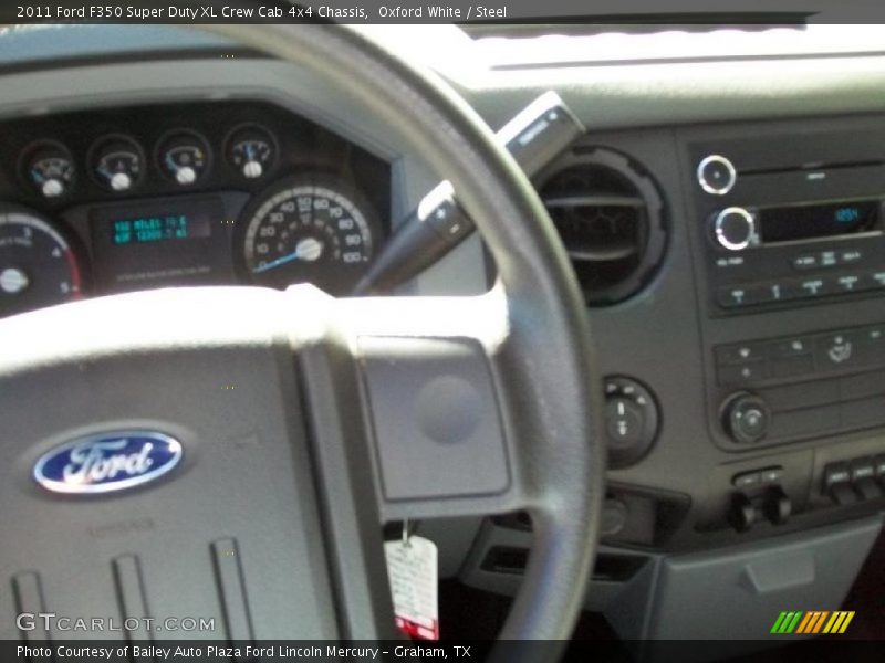 Oxford White / Steel 2011 Ford F350 Super Duty XL Crew Cab 4x4 Chassis