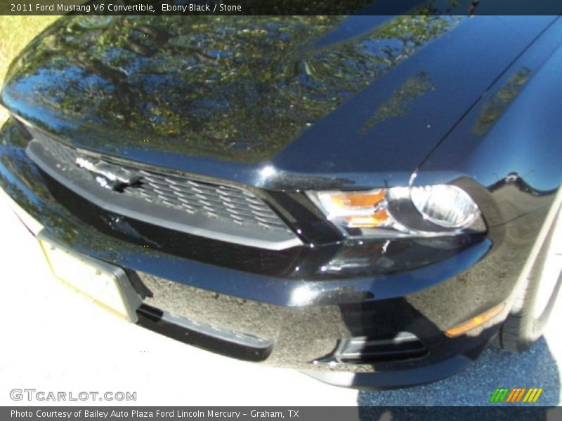 Ebony Black / Stone 2011 Ford Mustang V6 Convertible