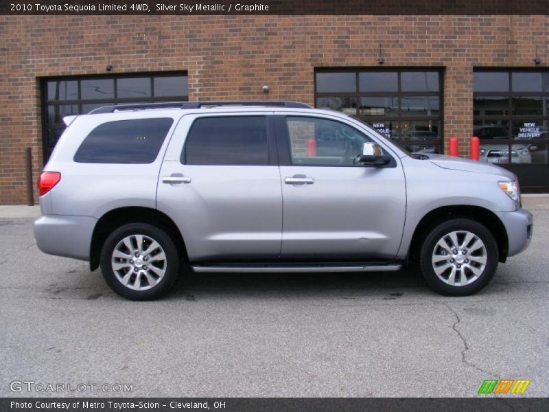 Silver Sky Metallic / Graphite 2010 Toyota Sequoia Limited 4WD