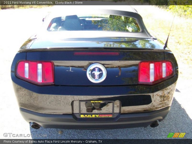Ebony Black / Stone 2011 Ford Mustang V6 Convertible