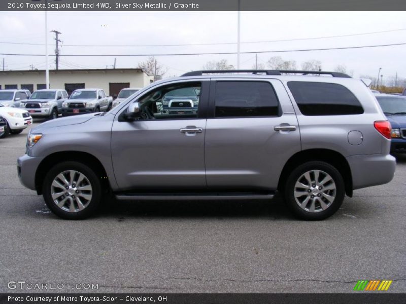 Silver Sky Metallic / Graphite 2010 Toyota Sequoia Limited 4WD