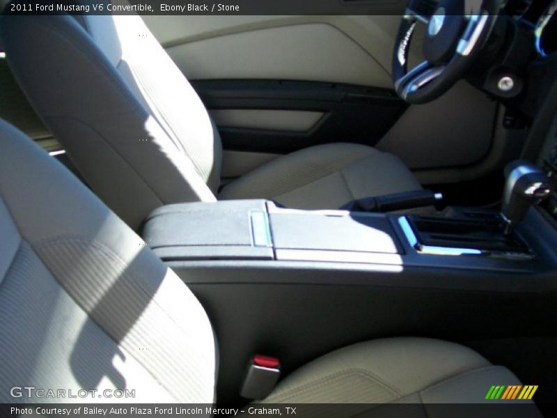 Ebony Black / Stone 2011 Ford Mustang V6 Convertible