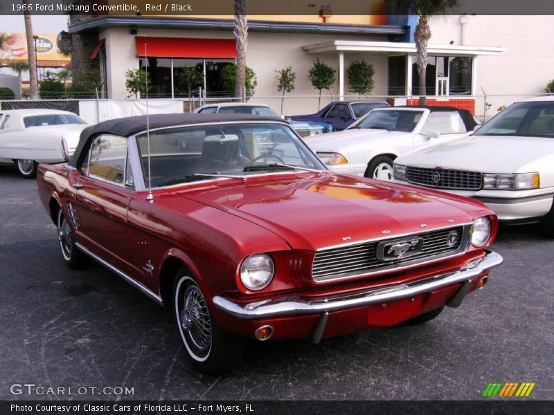 Red / Black 1966 Ford Mustang Convertible