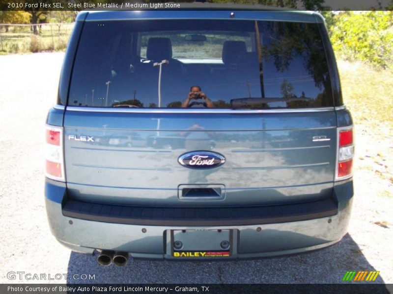 Steel Blue Metallic / Medium Light Stone 2010 Ford Flex SEL