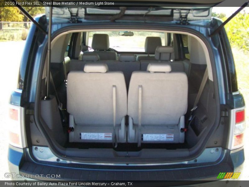 Steel Blue Metallic / Medium Light Stone 2010 Ford Flex SEL