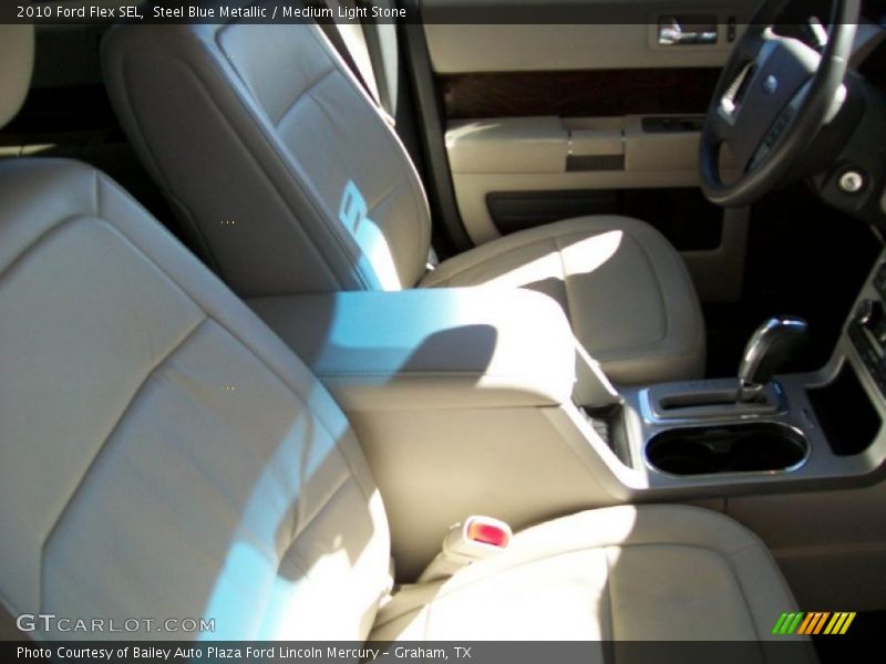 Steel Blue Metallic / Medium Light Stone 2010 Ford Flex SEL