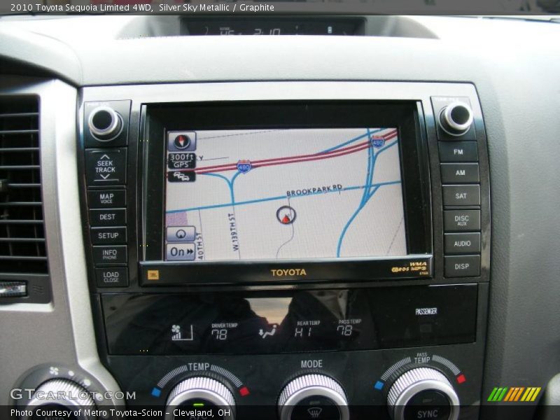 Navigation of 2010 Sequoia Limited 4WD