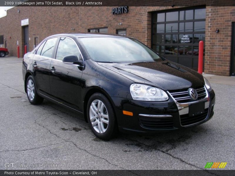 Black Uni / Anthracite 2009 Volkswagen Jetta TDI Sedan