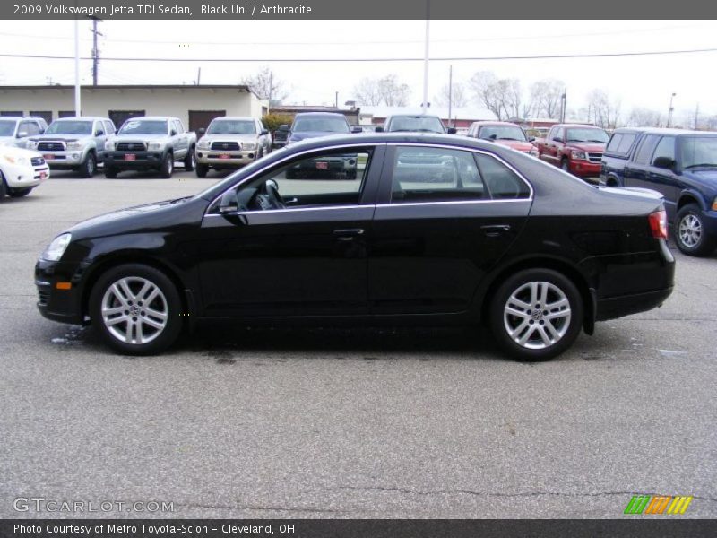 Black Uni / Anthracite 2009 Volkswagen Jetta TDI Sedan