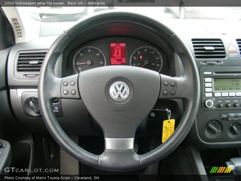 Black Uni / Anthracite 2009 Volkswagen Jetta TDI Sedan