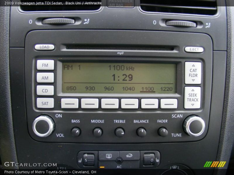 Black Uni / Anthracite 2009 Volkswagen Jetta TDI Sedan