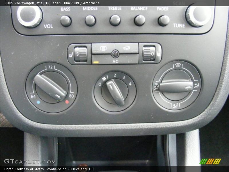 Black Uni / Anthracite 2009 Volkswagen Jetta TDI Sedan