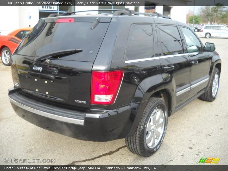 Black / Dark Slate Gray/Light Graystone 2008 Jeep Grand Cherokee Limited 4x4