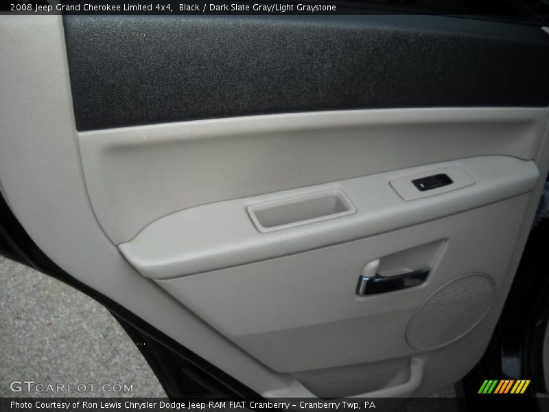 Black / Dark Slate Gray/Light Graystone 2008 Jeep Grand Cherokee Limited 4x4