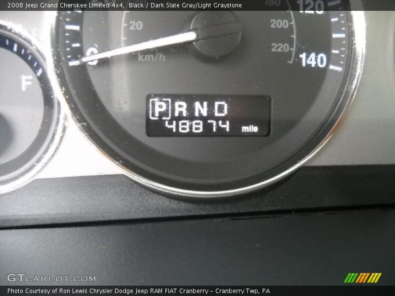 Black / Dark Slate Gray/Light Graystone 2008 Jeep Grand Cherokee Limited 4x4