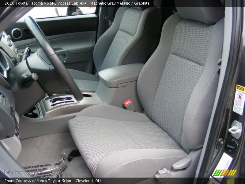  2010 Tacoma V6 SR5 Access Cab 4x4 Graphite Interior