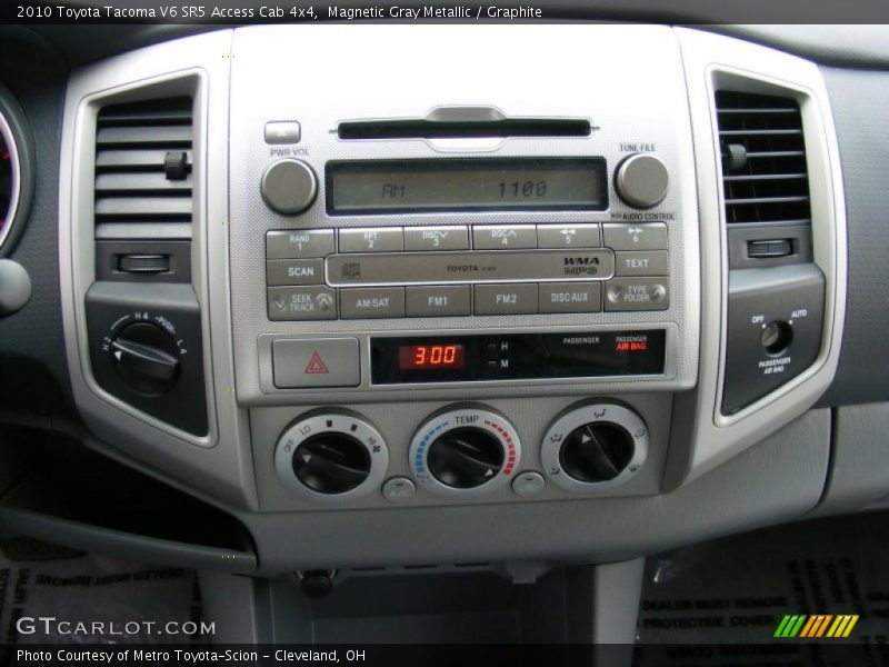 Controls of 2010 Tacoma V6 SR5 Access Cab 4x4