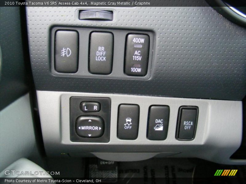 Controls of 2010 Tacoma V6 SR5 Access Cab 4x4