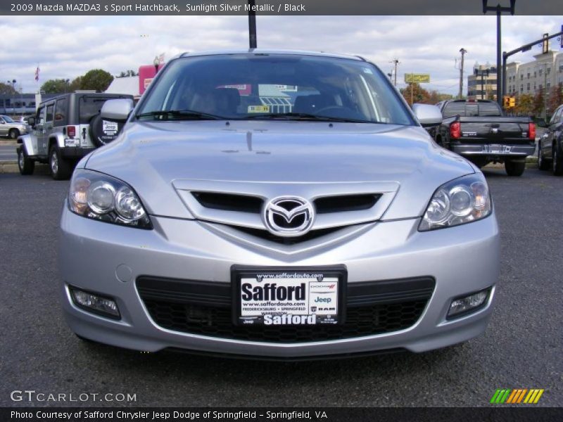 Sunlight Silver Metallic / Black 2009 Mazda MAZDA3 s Sport Hatchback