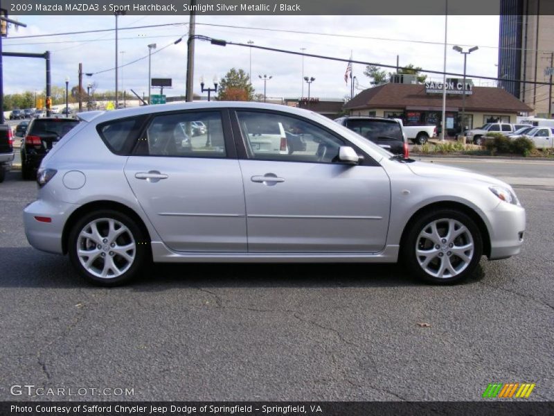 Sunlight Silver Metallic / Black 2009 Mazda MAZDA3 s Sport Hatchback