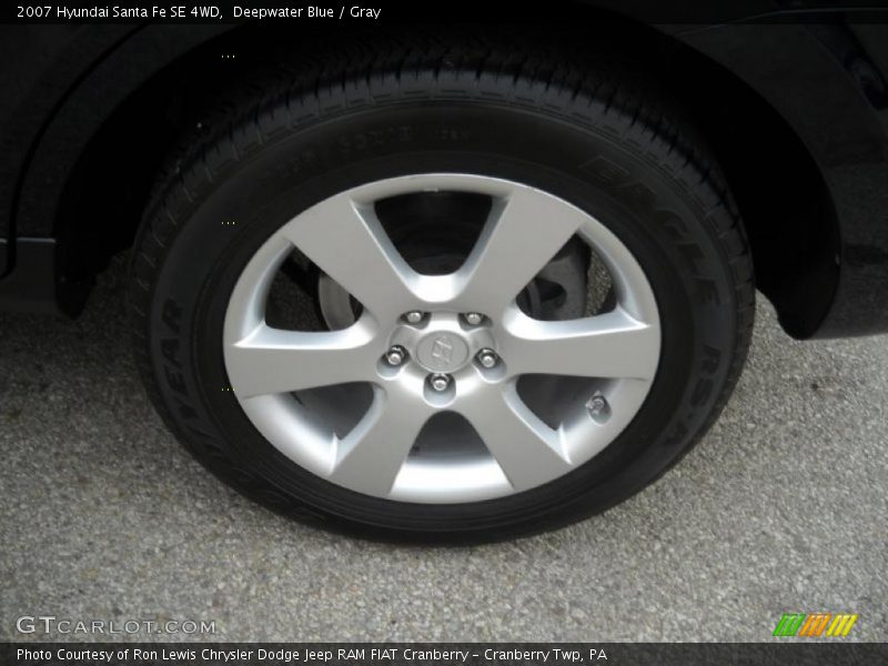 Deepwater Blue / Gray 2007 Hyundai Santa Fe SE 4WD