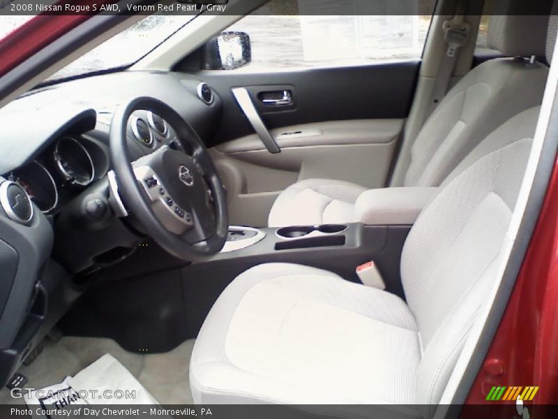Venom Red Pearl / Gray 2008 Nissan Rogue S AWD