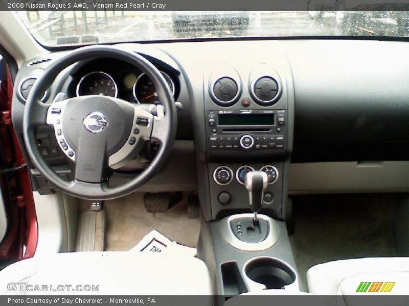 Venom Red Pearl / Gray 2008 Nissan Rogue S AWD
