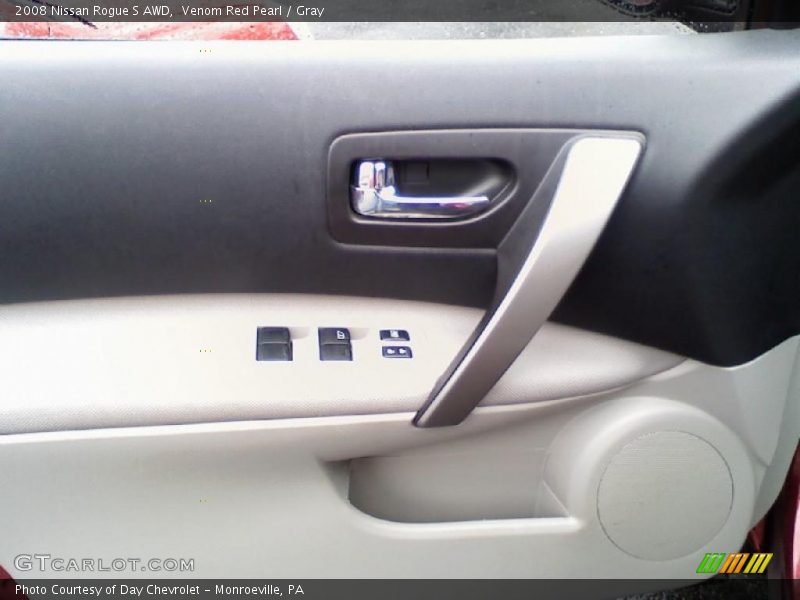 Venom Red Pearl / Gray 2008 Nissan Rogue S AWD
