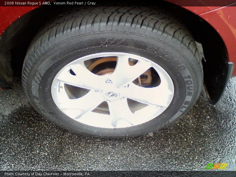 Venom Red Pearl / Gray 2008 Nissan Rogue S AWD