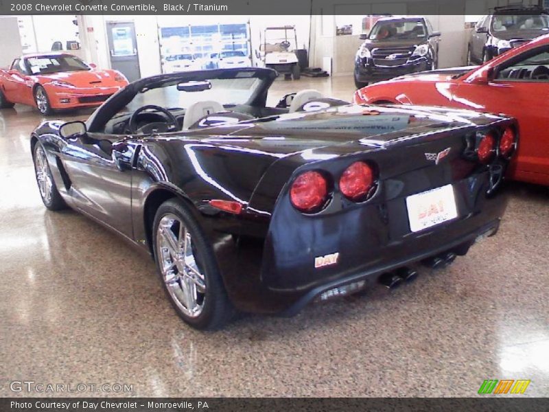 Black / Titanium 2008 Chevrolet Corvette Convertible