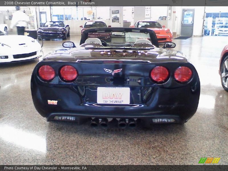 Black / Titanium 2008 Chevrolet Corvette Convertible