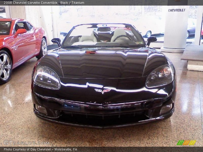 Black / Titanium 2008 Chevrolet Corvette Convertible