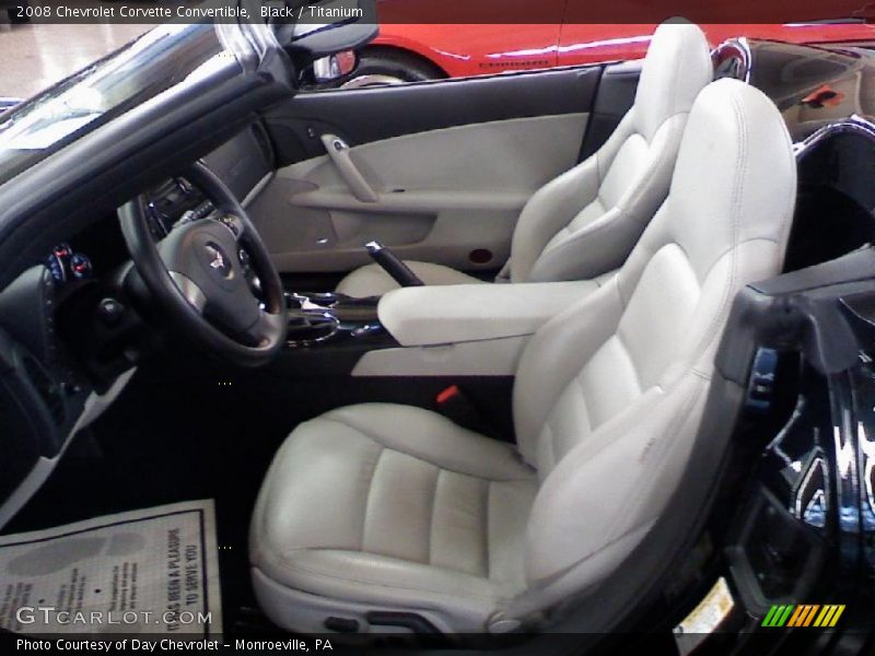  2008 Corvette Convertible Titanium Interior