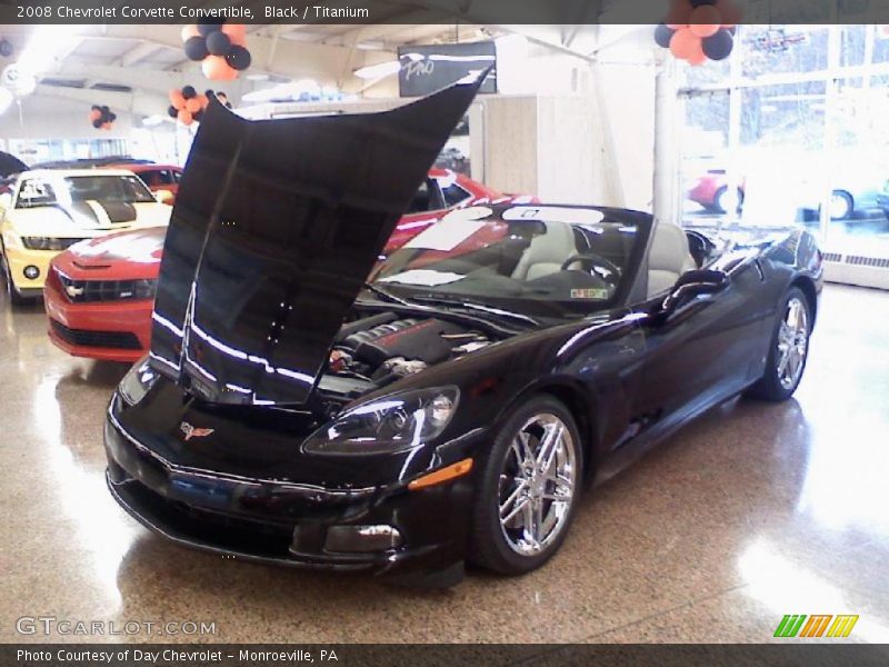 Black / Titanium 2008 Chevrolet Corvette Convertible