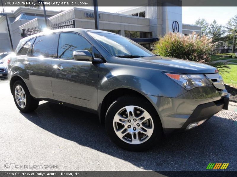 Sterling Gray Metallic / Ebony 2008 Acura MDX