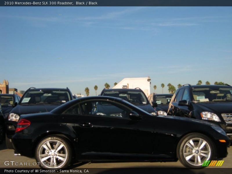 Black / Black 2010 Mercedes-Benz SLK 300 Roadster