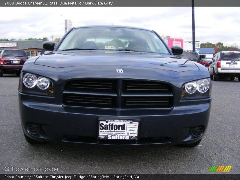Steel Blue Metallic / Dark Slate Gray 2008 Dodge Charger SE