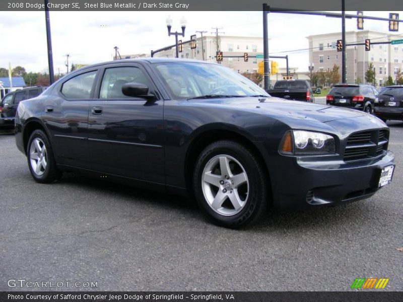 Steel Blue Metallic / Dark Slate Gray 2008 Dodge Charger SE