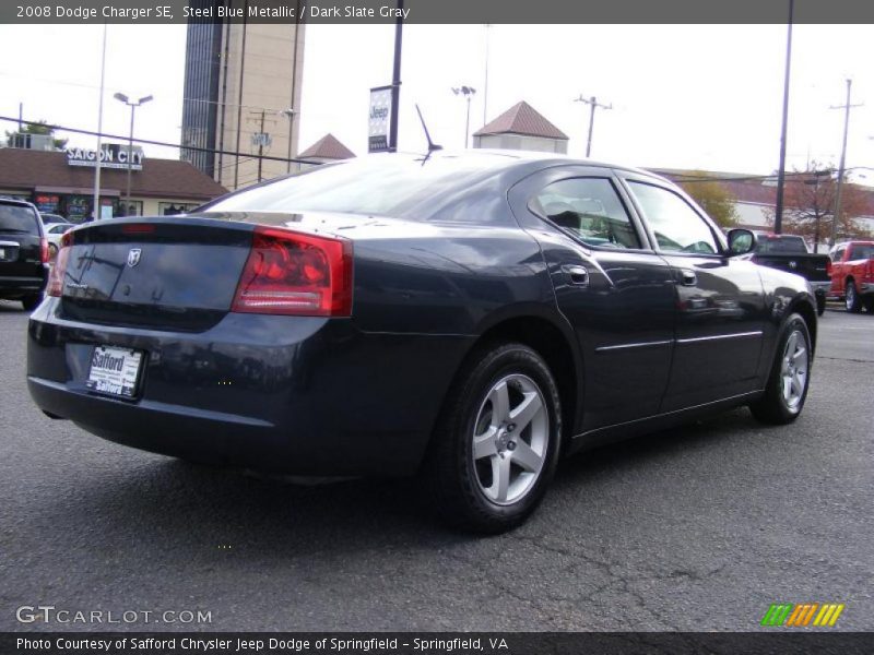 Steel Blue Metallic / Dark Slate Gray 2008 Dodge Charger SE