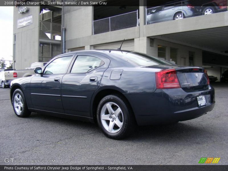 Steel Blue Metallic / Dark Slate Gray 2008 Dodge Charger SE
