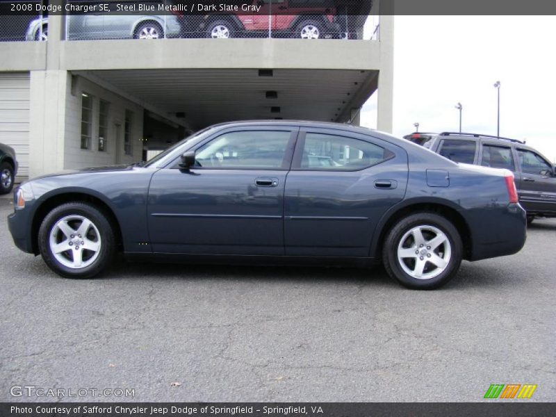 Steel Blue Metallic / Dark Slate Gray 2008 Dodge Charger SE