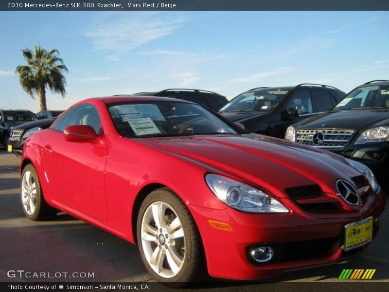 Front 3/4 View of 2010 SLK 300 Roadster