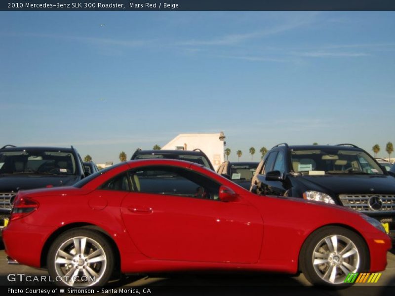  2010 SLK 300 Roadster Mars Red