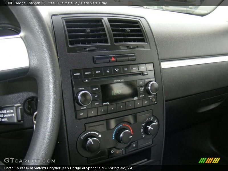 Steel Blue Metallic / Dark Slate Gray 2008 Dodge Charger SE