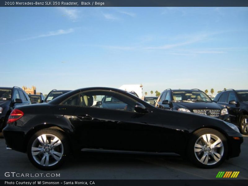 Black / Beige 2010 Mercedes-Benz SLK 350 Roadster