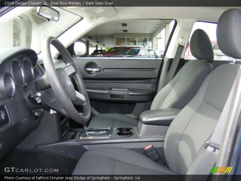 Steel Blue Metallic / Dark Slate Gray 2008 Dodge Charger SE